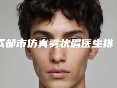 成都市仿真雾状眉医生排行前十名口碑良好-章庆国医生实力技术惊艳四方